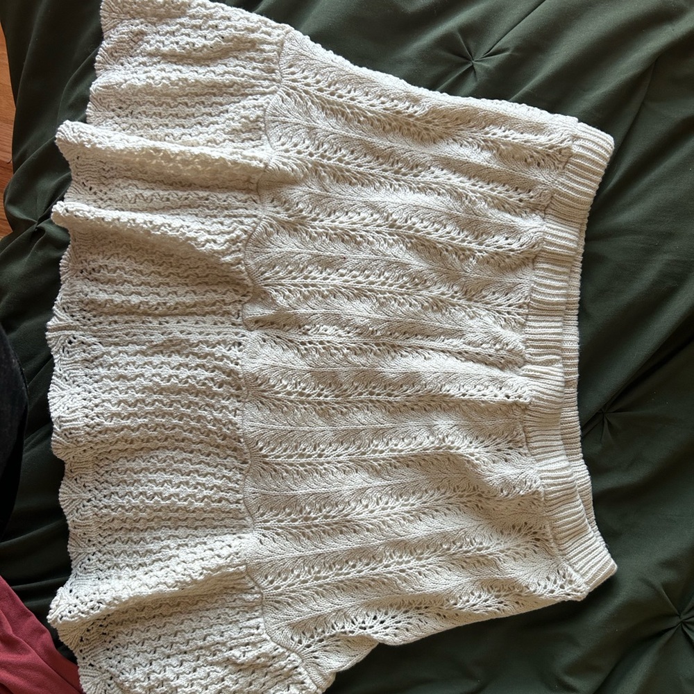 Cream Knit Skirt